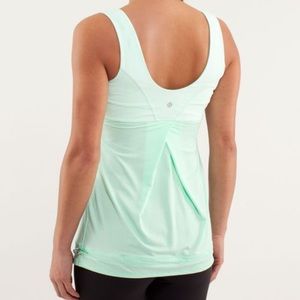 Mint Lululemon tame me tank top